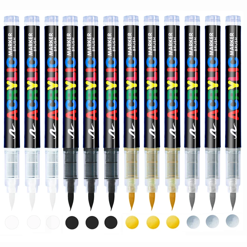 Copic Marker Classic - 3 قطعة أقلام فرشاة ماركر بيضاء