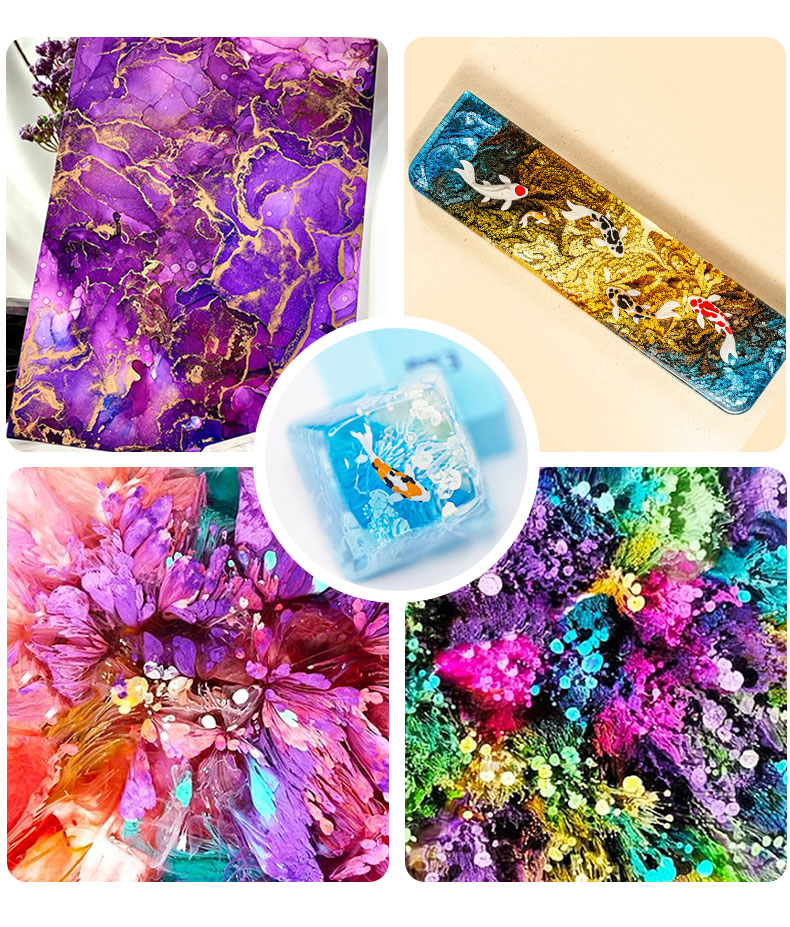 10 مللي الكحول الحبر الفن الاي - مراجعة Epoxy Uv Resin Kit وسعره