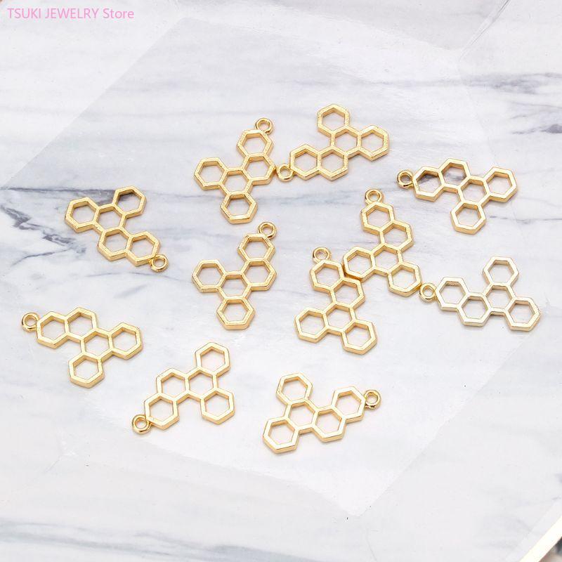 62KE 10x/مجموعة الذهب العسل قل - مراجعة Bezels Set Pendant وسعره