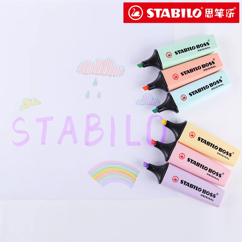 6 ألوان STABILO BOSS معكرون ال - مراجعة Stabilo Marker Boss وسعره
