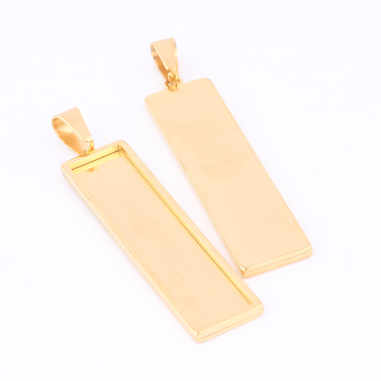 5 قطعة الفولاذ المقاوم للصدأ م - مراجعة Bezels Set Pendant وسعره