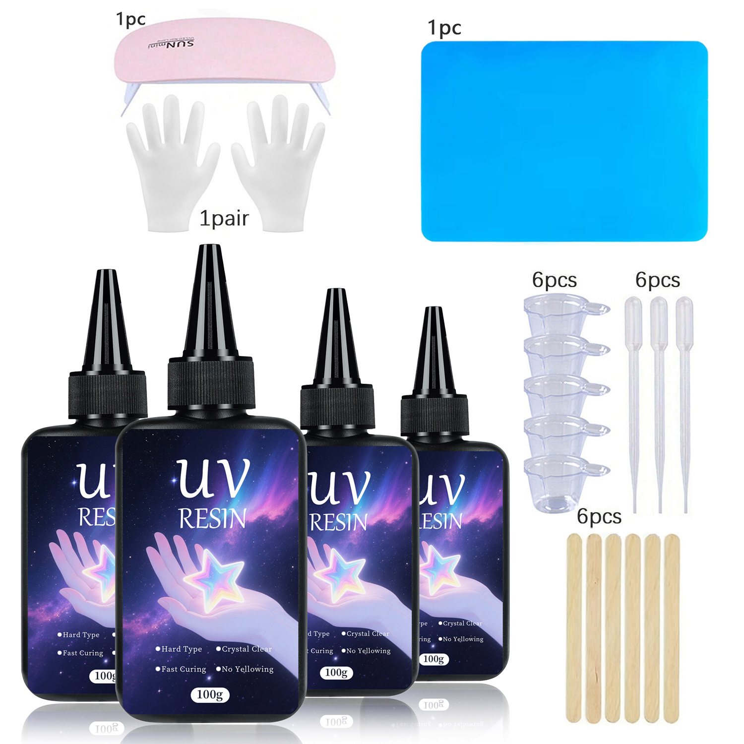 مجموعة راتينج الأشعة فوق البنف - مراجعة Epoxy Uv Resin Kit وسعره
